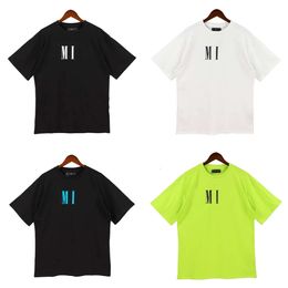 Designer Top Men's T-shirt Loose Tops Casual Fluorescent Colours Letters Decorated Summer Fashion s