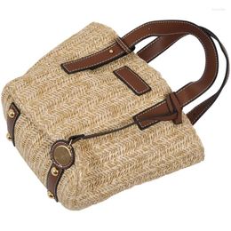 Shoulder Bags Handmade Women Handbag Vintage Retro Beach Bag Straw Rope Knitted Big Messenger Lady Fresh Paper Pack For Summer Tote