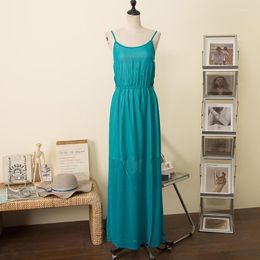 Casual Dresses Hawaii Beach! Super Fairy Upper Body/Export USA Sling Waist-Tight Holiday Dress Female Sanya Vacation Po