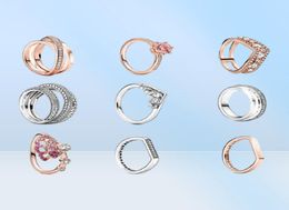 925 Sterling Silver Womens Diamond Ring Luxury Designer Ring Fashion Jewellery Rose Gold Love Wedding Engagement Rings For Women80292040482