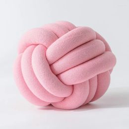 Pillow Creative Home Decor Solid Color 25-30cm Ball Knot For Sofa Chair Bed Cotton Adult Kids Back Lumbar S Dolls