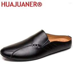 Casual Shoes Loafers Mens Leather Handmade Summer Formal Lightweight Breathable Walking Mocasines Hombre