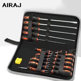 AIRAJ Universal 6810 Pcs Screwdriver Set Multifunctional Appliance Parts Repair Tool One Word Cross With Magnetizer and Storag 240418