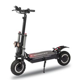 The new X10 electric scooter off-road vacuum tires can load 200 kg double motor driven double disc brakes up to 80-85 km/h waterproof class IPX5