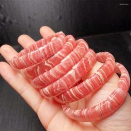 Link Bracelets Natural Red Lace Jade Bangle Women Charm Simple Circle Strand Bracelet Yoga Energy Wrist Jewellery 1PCS