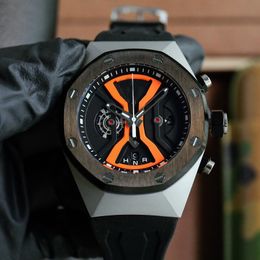 Designer Watch Watch for Men Automatic Mechanical Movement Watches 44mm Hardlex Glass Calendar Watch Rubber Strip Montre de luxe Fashion Watch