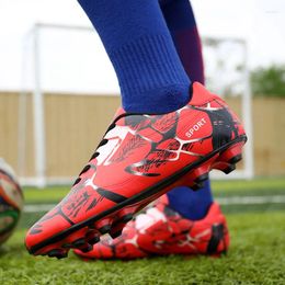 American Football Shoes Men Soccer Boots Athletic 2024 Leather Big Size High Top Cleats Training Sneaker Man