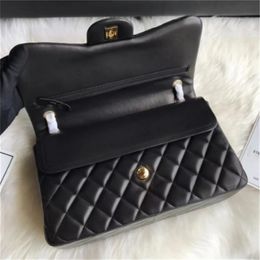 Double Flap Bag Lambskin Classic shoulder bags black handbag Clutch Totes Bags 23cm crossbody bag Fashion wallet Pink Lambskin Women lady Quilted Bag Shoulder Bags