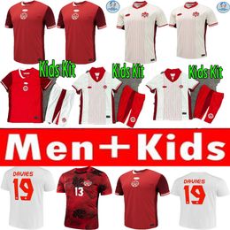 Canada Soccer Jerseys Maillot De Foot Kids Kit 24 25 Football Shirt man National Team World Cup SINCLAIR FLEMING BUCHANAN DAVID