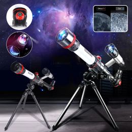 Telescopes Hd Astronomical Telescope Children Students Toys Gift Stargazing Monocular Teaching Aids for Science Experiment Simulate/camping