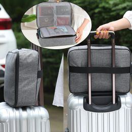 Bags Document Storage Bag Passport Files Lockable Folder Certificates Bags Password Lock Bags Travel Trolley Case Organizer Handbag