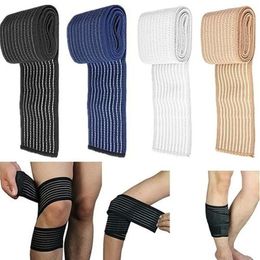 new 2024 Elastic Bandage Compression Knee Support Exercise Band Knee Protector Band Ankle Leg Elbow Wrist Calf Support 1 Piece Elastic