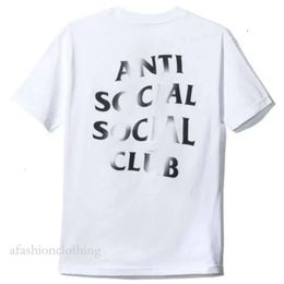 Designer High Quality Mens T Shirts Fashion Anti Social Shirt Club Cross Cotton Print T-shirt Casual Couple Short Asian Size S-4XL Discount Wholesale 135