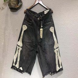 2020 Mens Summer Shorts Pants Jeans Capris CHOK KAPITAL CAVEMPT 19SS Embroidery Rib Washed Denim Shorts Casual Fashion High Street4743818