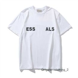 ESS Womens men T-shirt Summer Designers Tops Luxurys Letter 77 pure Cotton t-shirts Clothing Polos Short Sleeve round collar hoodies Clothe hooded 6VC5