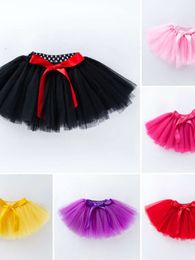 Korean 2024 2024 Version of Baby Fashion Pink Skirt Cute Bow Princess Skirt Baby Solid Handmade Skirt fashion