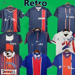 OKOCHA Retro SOCCER JERSEY 93 94 95 96 LEROY ADAILTON 98 99 00 01 02 03 90 92 classic RAI ANELKA Ibrahimovic camisas de futebol RONALDINHO SIMONE psgEs