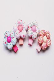 2016 NEW Style 20pclot Floral Design Baby Hair Clip Cute Five Leaves Flower Headwear Kids Colourful BB hairpins Baby Girls Hair Ac5807295