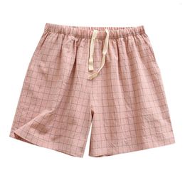 Men's Pants Summer Thin Cotton Couple Shorts And Women's Home Simple Loose Three Part Womens Sliding Softball