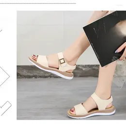 Dress Shoes 2024 Women Sandals Comfy Roman Wedge Low Heels Beach Retro Women's Fashion