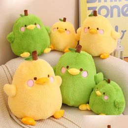 Stuffed Plush Animals Baby Girl Toy Hy Wy Stitch P Doll 20/30/40Cm Mticolor Mix Stuff Cartoon Duck Pear Funny Fruit Sleep Gift Angry D Ottmv