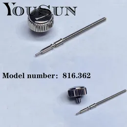 Watch Repair Kits Head Crown Rod Adjustment Time Silver Accessories For Seagull 816.362 Watches Tools Parts