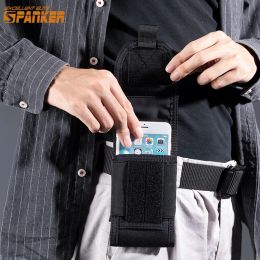 Wallets Tactical Molle Cell Tactical Cell Phone Pouch Holster (Magic Tape Version) 4.7 inch Protable Wallet Card Waist Pack Outdoor Spor