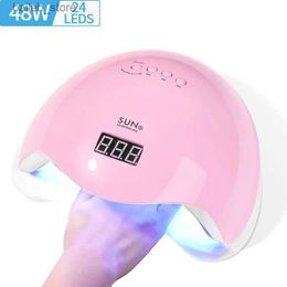 Nail Dryers LINMANDA Sun5 Pink/White 24 Uv Leds Nail Lamp 48w Nail Phototherapy Machine Manicure Tool Salon Equipment Y240419