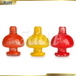 Universal Colourful Glass Carp Caps Smoking Accessories for Quartz Banger Enails Glass Bong Water Pipe Dab Rig 2024 New