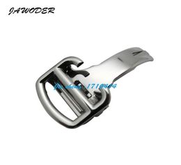 JAWODER Watchband 12 14 16 18 20mm NEW Silver Stainless Steel Watch Band Strap Buckle Deployment Clasps1542857