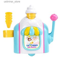 Sand Play Water Fun Childrens Bathroom Water Toy Ice Handmade Fun Foam Cone Shop Maker Bubble Machine baby Summer Shower Play Water DIY Toy L416