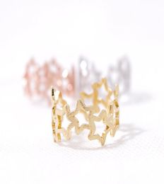 Fashion band rings The latest elements exquisite small fivepointed star ring9044076