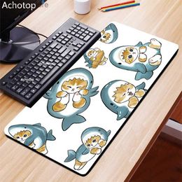 마우스 패드 손목은 대형 애니메이션 마우스 패드 게이머 귀여운 고양이 카와이 게임 마우스 패드 고무 오타쿠 잠금 에지 대형 패션 노트북 책상 카펫 사무실 매트 Y240419