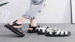 Dress Shoes Summer Blaire Sandals Women039s Roman Buckle Open Toe Thick Soled Leather Fish Mouth Muffin4471163