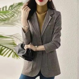 Women's Suits Blazer Coat 2024 Spring Autumn Korean Version Loose Ladies Suit Jacket Single Breasted Self Cultivation Female Top