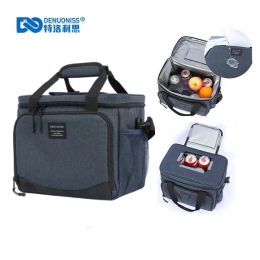 Bags DENUONISS 13L Insulated Thermal Cooler Lunch Box Bag For Work Picnic Bag Car Bolsa Refrigerator Portable Shoulder Bag