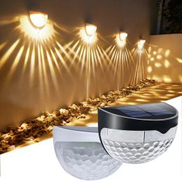 1pc 6led солнечные стены на стенах открытые настенные лампы водонепроницаемые энергетические лампы