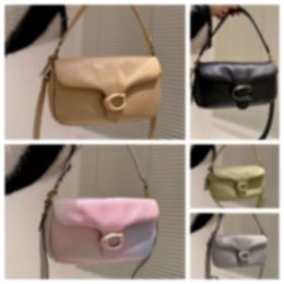 Bags Designer Baghandbag Crossbody Balck Grey Cream Pink Soft Tabby Pillow 26cm Purses Women Leather Green Black