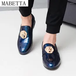 Casual Shoes MABETTA Fashion Genuine Leather Stylish Lazy Men's Moccasin Loafers Men For Wedding