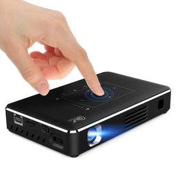 Mini Projector New P10 2nd Generation 150 lumens 3D 4K HD DLP Mini Smart Mini Projector Portable home Android projector