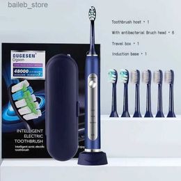 Toothbrush Wireless charging electric toothbrush adult automatic USB smart sonic rechargeable couple set for women and men Y240419YUG4