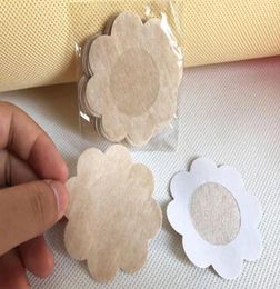 Factory 20000pcs5pairspack Womens Sexy Disposable Cubrepezon Nipple Cover Patch Breast Nipple Pad Petals6300207
