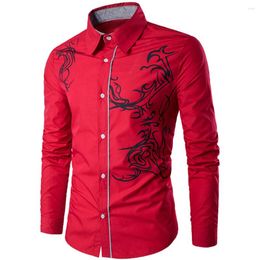 Men's T Shirts Male Tops Shirt Blouse Business Daily Button Down Casual Formal Long Sleeve Mens Office Stylish Comfy