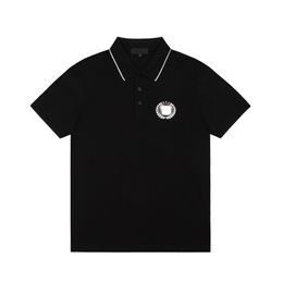 Moda letnie męskie koszule Polo Button Down Wysokiej jakości moda marka krótkiego rękawu męska mędrca