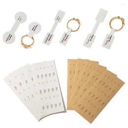 Jewellery Pouches 100pcs Price Tags Stickers Self Adhesive White Blank Labels For Necklace Bracelet Packaging Supplies Small Businesses