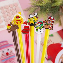 Piecce Lytwtw's Cute Christmas Gel Pens Santa Claus Kawaii Stationery Material Office School Supplies Kids Gifts