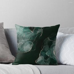 Pillow Emerald Green Abstract Art Throw Sofa S Covers Cover Year