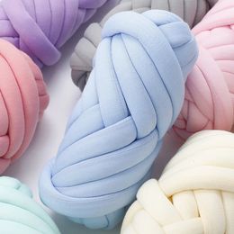 500g1kg Thick y Yarn Cored Cotton Wool Tube Crochet for DIY Blanket Hat Bulky Arm Roving Hand Knitting Spin 240411