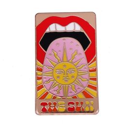 Sun Tarot Decorate Badges Accessories Fashion Anime Enamel Pins Collecting Send Friend Fans Boutique New Year Gift Brooch