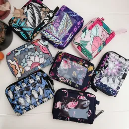 Holders VB pure cotton printed card bag, zipper, ID card sleeve, work card, student card access, no change, wallet, coin bag